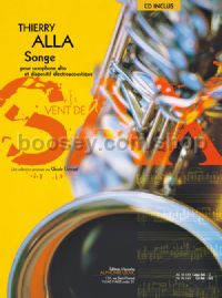 Songe (3'10'') (3e) (livre avec cd) (collection vent de sax) pour saxophone alto et dispositif elect
