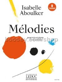 Mélodies Pour Voix Et Piano (Book/Online Audio)