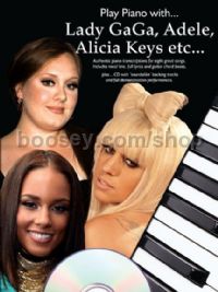 Play Piano With: Adele - Alica Keys - Lady Gaga (Bk & CD)