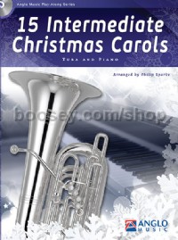 15 Intermediate Christmas Carols - Tuba & Piano (Book & CD)