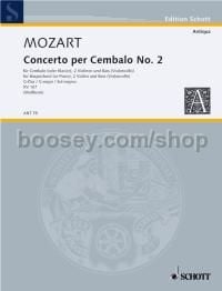 Concerto I in D major KV 107 - harpsichord (piano), 2 violins & bass (cello) (score & parts)