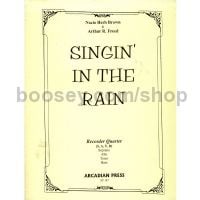 Singin' in the Rain for recorder quartet