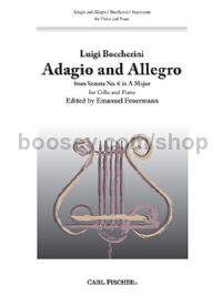 Adagio and Allegro (from Sonata No. 6 in A major) - cello & piano