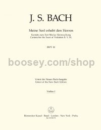 Cantata No. 10: Meine Seel erhebt den Herren, BWV 10 - violin 1 part