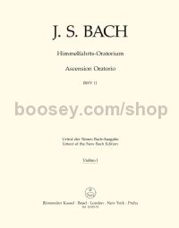 Ascension Oratorio BWV 11 - violin 1 part