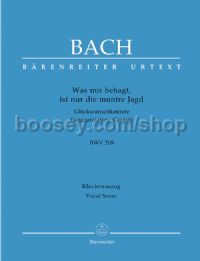 Cantata 208 Was mir behagt BWV208 Vocal Score