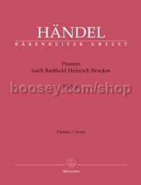 Passion nach Barthold Heinrich Brockes HWV 48 (Full Score, paperback)