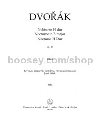 Nocturne for String Orchestra in B major Op. 40 (Viola)