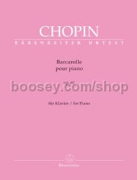 Barcarolle for Piano in F-sharp major Op.60