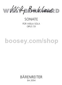 Sonata for Solo Viola, Op.59