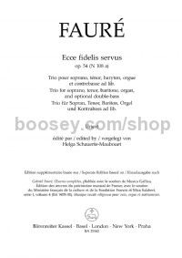 Ecce Fidelis Servus Op. 54 N 108a (Singing Score)