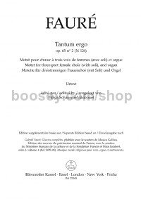 Tantum ergo Op.65/2 N 124 (Choral Score)
