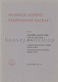 Symphoniae Sacrae I no 14 Attendite popu