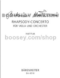 Rhapsody-Concerto For Viola And Orchestra