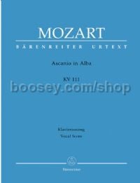 Ascanio in Alba KV111 Vocal Score