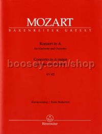 Clarinet Concerto in A K.622 - clarinet in A & piano