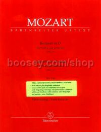 Violin Concerto No.4 in D major K218 (Violin & Piano)