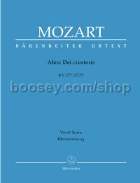 Alma Dei Creatoris (k 277) (urtext) choral - Score