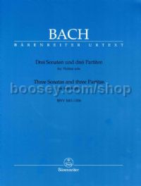 Three Sonatas & Three Partitas for Solo Violin BWV 1001–1006