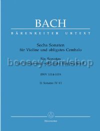 6 Violin Sonatas Book 2 Nos.4-6 BWV1017-19 (Violin & Keyboard)