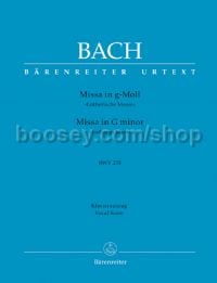 Mass G minor BWV 235 "Lutheran Mass 3" Vocal Score