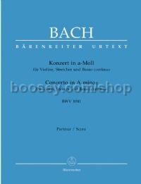 Violin Concerto in A Minor BWV 1041 (full score)