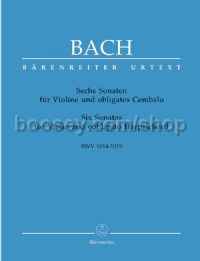 Six Sonatas for Violin and Obbligato Harpsichord, BWV 1014-1019
