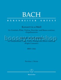 Concerto for Harpsichord, Flute, Violin, Strings and Basso continuo in A minor (Full Score)