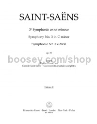 Symphony no. 3 in C minor op. 78 (Violin II Part)