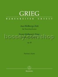 Holberg Suite (From Holberg's Time) Op.40 (Full Score)