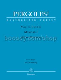 Mass F major "Missa Romana" (Vocal Score)