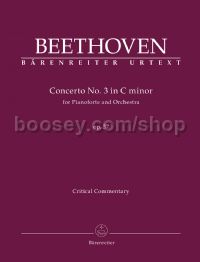 Concerto for Pianoforte and Orchestra No. 3 in C minor, op. 37 (Critical Commentary)