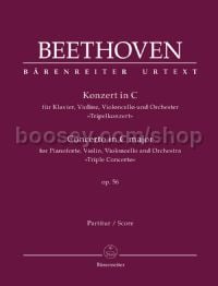 Concerto for Piano, Violin, Cello & Orchestra in C major op. 56 'Triple Concerto' (full score)