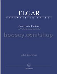 Concerto in E minor for Violoncello and Orchestra op. 85 (Critical Commentary)