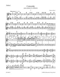 Concerto in G major for Piano and Orchestra (Violin I)