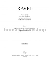 Concerto in G major for Piano and Orchestra (Double Bass)