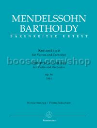 Concerto for Violin and Orchestra in E minor op. 64 - Early Version 1844 (Piano Reduction)