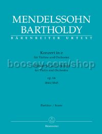 Concerto for Violin and Orchestra in E minor op. 64 (Full Score)