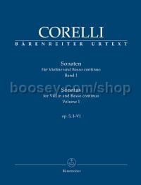 Sonatas for Violin and Basso continuo, Volume 1: Op. 5, I-VI