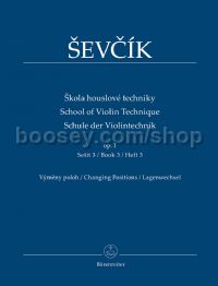 School of Violin Technique Op. 1, Book 3 - Changing Positions