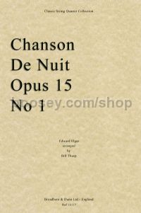 Chanson de Nuit, Op. 15 No. 1 for string quartet (set of parts)