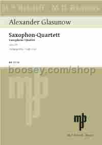 Saxophone Quartet in Bb major op. 109 - 4 saxophones (SATBar) (study score)