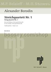 String Quartet No. 1 in A major (study score)