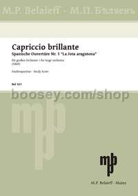 Capriccio brillante - orchestra (study score)