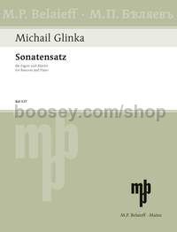 Sonatensatz G Minor - bassoon & piano