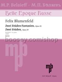 2 Etudes-Fantaisies - 2 Etudes op. 25 + 29 - piano