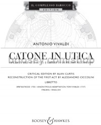 Catone in Utica (Libretto) - Digital Sheet Music
