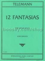 Fantasias (12) violin solo