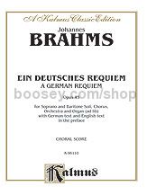 Ein Deutsches Requiem Op 45 (choral score)
