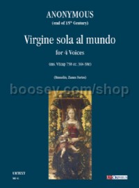 Virgine Sola Al Mundo (4 voices)